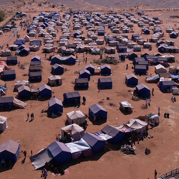 Sudanese refugee camp